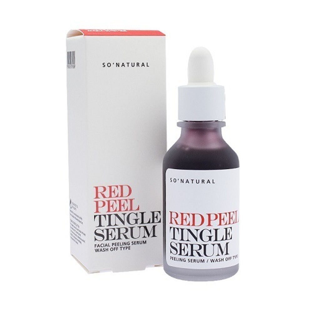 Пилинг кислотный для лица So Natural Red Peel Tingle Serum, 30 мл