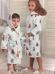 НАБОР  Халат детский с тапочками  TOBI - ТОБИ Maison Dor (Турция)