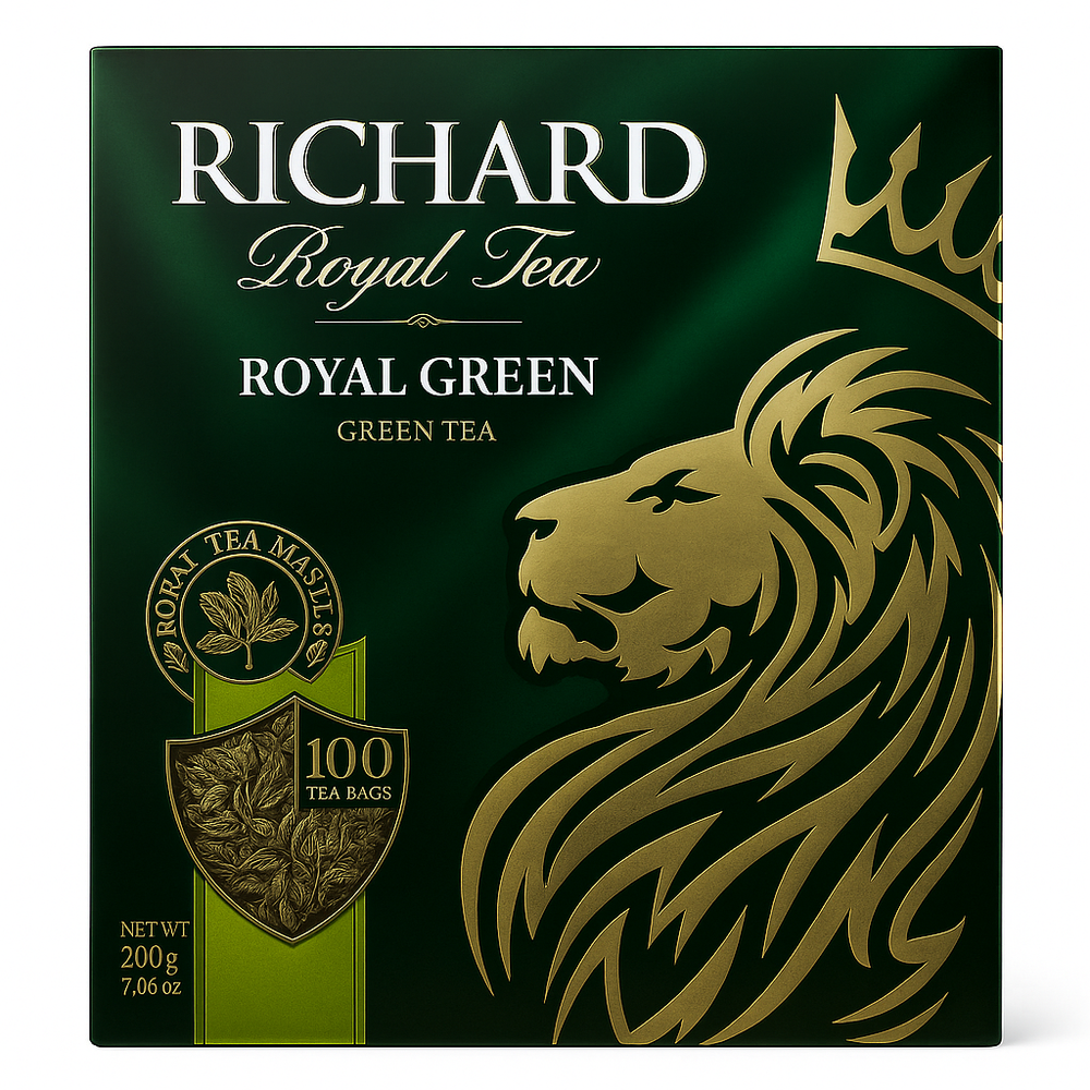 Чай зеленый Richard 100 пакетиков