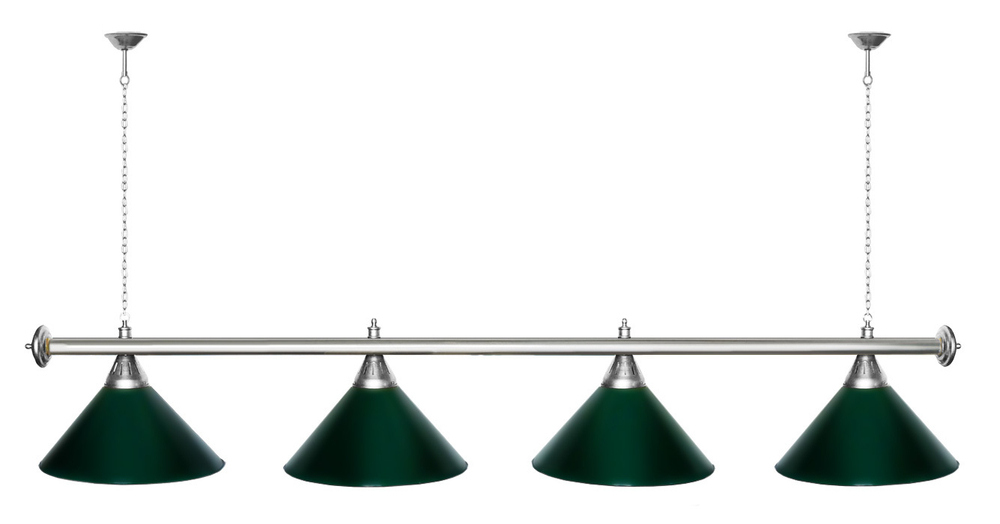 Лампа STARTBILLIARDS 4 пл. (плафоны золотые,штанга золотая,фурнитура золото)