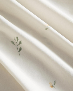 Zara Home - Простыня с изображением листьев, зеленый, 240x280 см