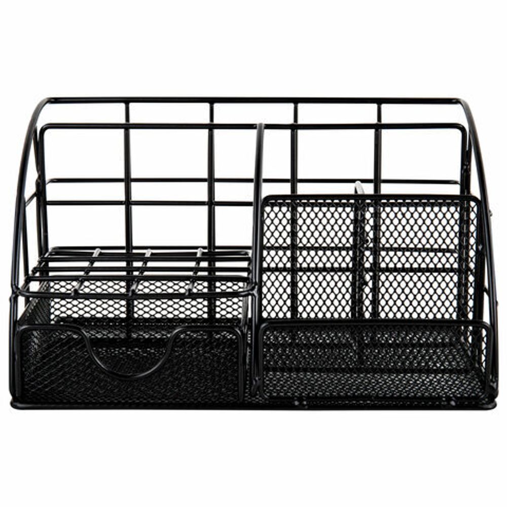 Органайзер для косметики и мелочей металлический 5 секций, MONTE VITA, 140х220х127 мм, чёрный, 272478