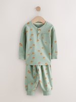 Пижама для мальчика Next AJ0-541, 3 шт., Голубой, Зеленый, Песочный