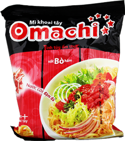 Сублимированная вьетнамская лапша Omachi, вкус говядины, 80 гр.