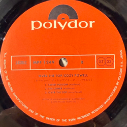 Виниловая пластинка Cozy Powell ‎– Over The Top LP
