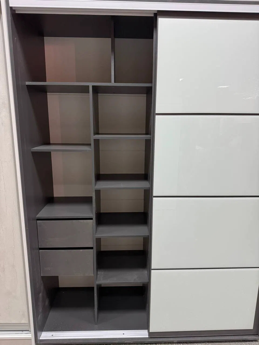 Шкаф-купе Крафт-6 ШКК-06 графит 1,6 м