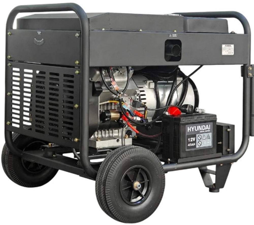 Электростанция дизельная с воздушным охлаждением HYUNDAI DHY 16000LE открытая