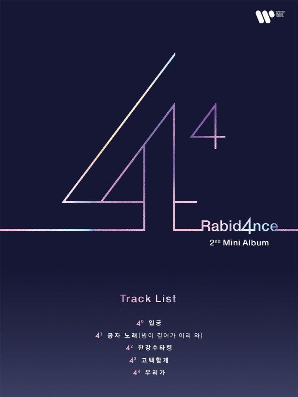 Альбом RabidAnce - The fourth power of four - 4 2nd Mini Album RANDOM Version