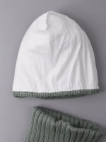 Шапка для девочки осенняя c ушками и снуд