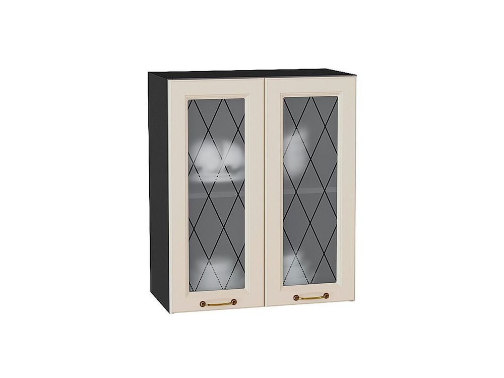 Шкаф верхний с 2-мя остекленными дверцами Ницца