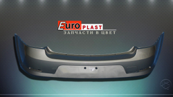 Задний бампер в цвет для Renault Sandero 2009-2014