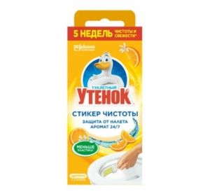 СТИКИ ДЛЯ ТУАЛЕТА ТУАЛЕТНЫЙ УТЕНОК ЦИТРУС 10ГР