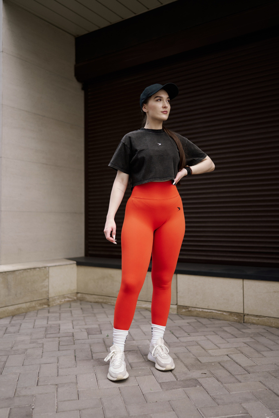 ЛЕГГИНСЫ PUSH-UP (оранжевый)