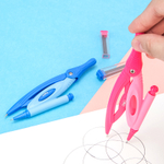 Циркуль Deli "Pioneer", 2 предмета, пластиковый футляр, ассорти