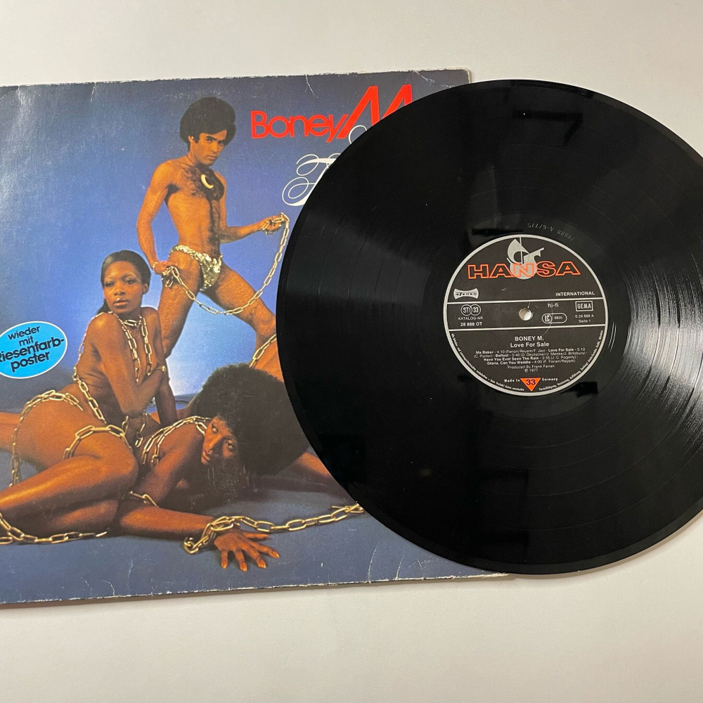 Винтажная виниловая пластинка LP Boney M Love For Sa le (Germany 1977)