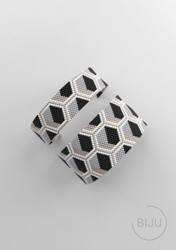 Схема PEYOTE, Схема браслета мозаичное плетение, узор из Miyuki Delica 11/0, файл PDF, №205