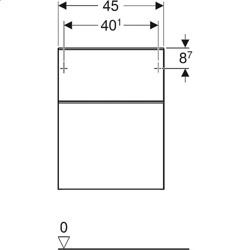 Шкаф Geberit Smyle Square 500.357.JR.1 45 пекан