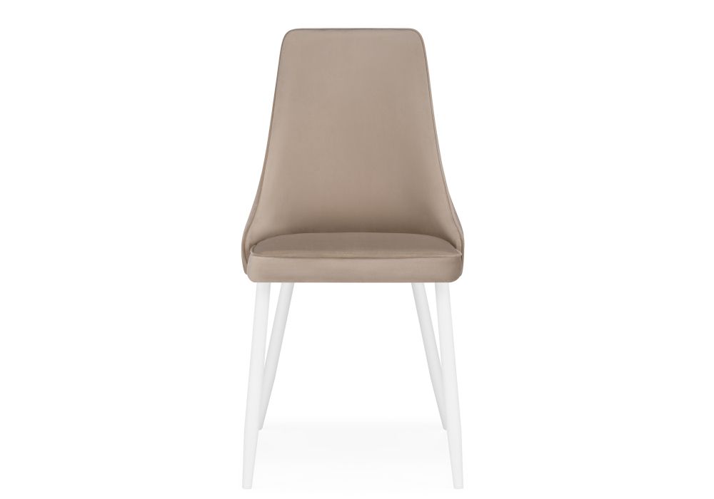 Стул на металлокаркасе Лорд бежевый / белый