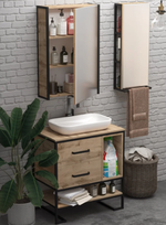 Тумба Grunge Loft 80Н 2я/2п Дуб вотан