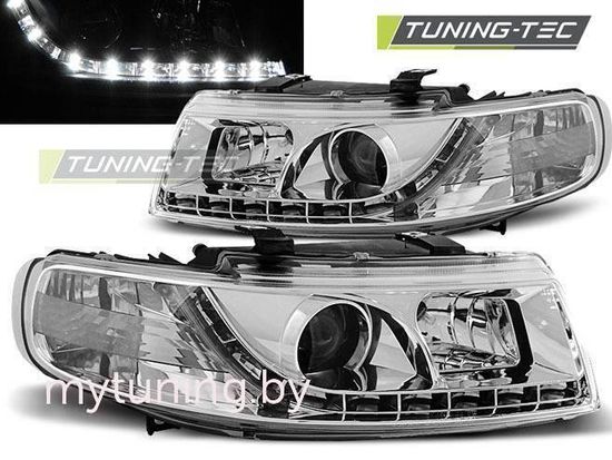 Передние фары Seat Leon 1/Toledo 2 daylight chrome