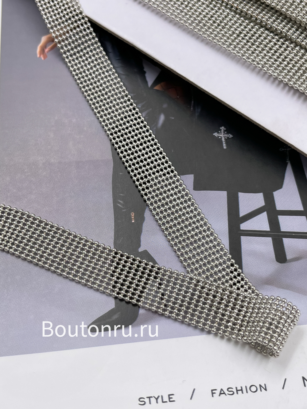 Тесьма Мониль 10 рядов