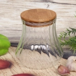 Банка для продуктов стеклянная 700мл «Bella cucina» с бамбуковой крышкой
