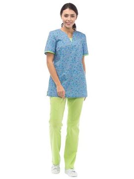 Блуза женская "Либерти" LF2113  (принт цветочный узор)