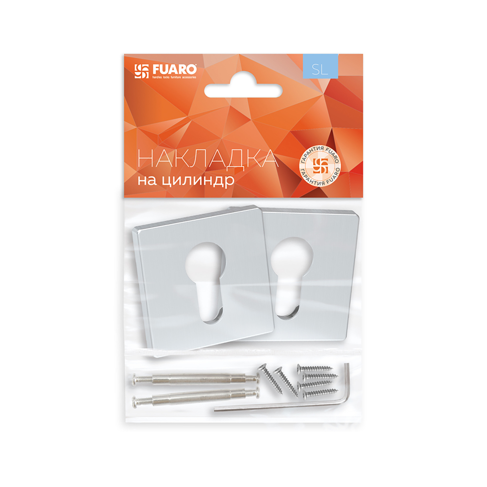 Накладка под цилиндр ET.K.SL52 (ET SL) SSC-16 сатинированный хром