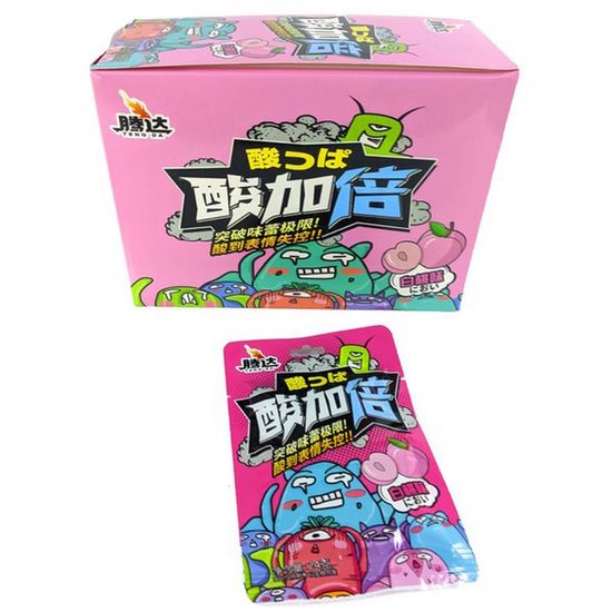 Конфеты кислые Teng Da со вкусом персика, 24 г (Китай)