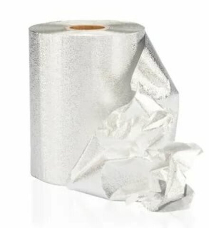 Фольга с тиснением серебро 16 мкм 12 см*25 м