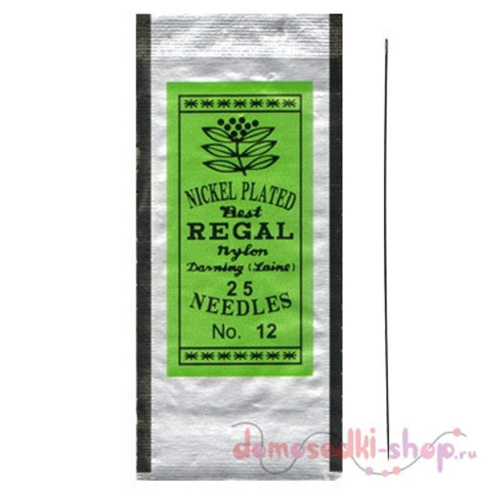 Иглы бисерные Regal размер 12 (25шт)