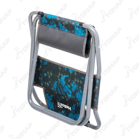 Стул туристический со спинкой Shark СР-400.22с труба ф22 (T-TC-400.22s-S) Helios