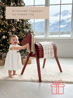 Конь деревянный 115х70х135, Харри, фигура, декорация, массив сосны, красный, Dipriz