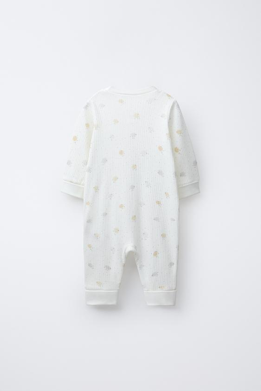 ZARA КОМБИНЕЗОН С ПРИНТОМ «ЦЫПЛЯТА», ТРАНСФОРМИРУЮЩИЙСЯ В НОСОК, ЭКРЮ