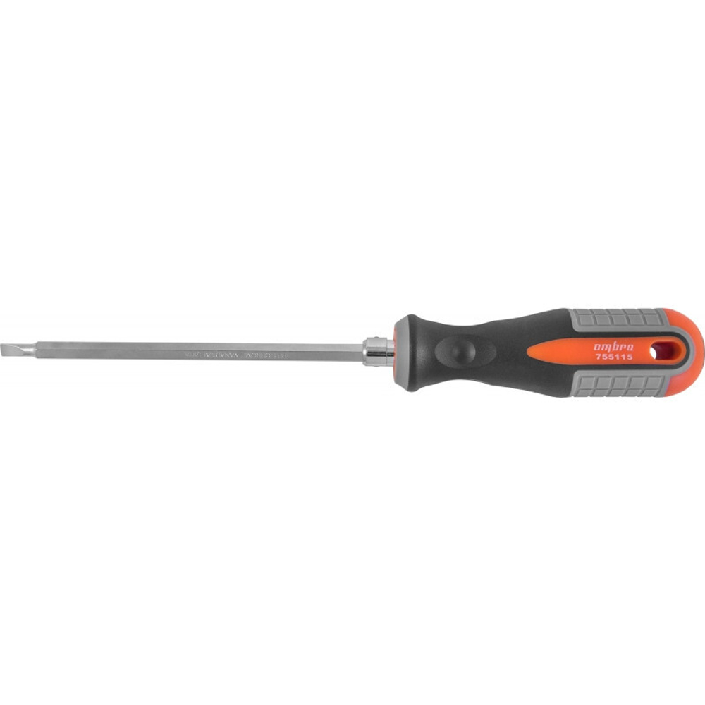 Отвертка OMBRA стержневая двусторонняя ROUND GRIP, РН1,SL5x150 мм   755115