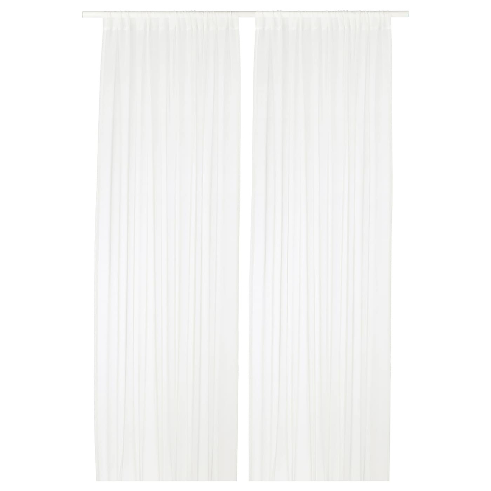 IKEA TERESIA  (ИКЕА ТЕРЕСИА)  -  Шторы, 2 шт, на туннеле/белые, 145x250 см