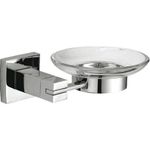 Мыльница стекло/нерж. сталь BARCELONA 16911.В глянцевый