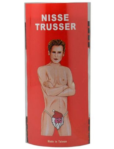 Игривые мужские трусы «Санта Клаус» (Размер: S-M-L) (Цвет: белый с красным)