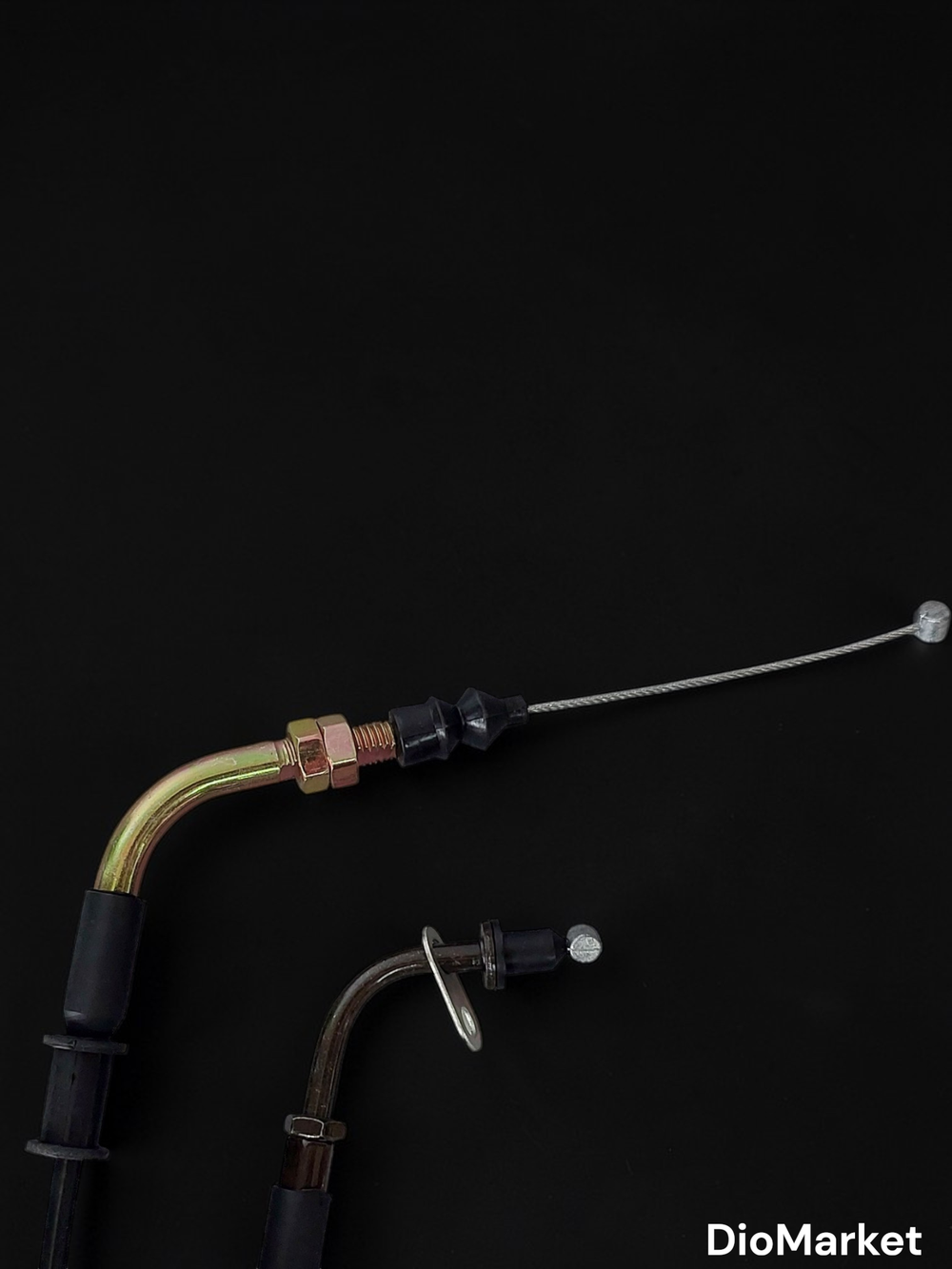 трос газа на скутер 157QMJ (крепление планка, L-2000mm)