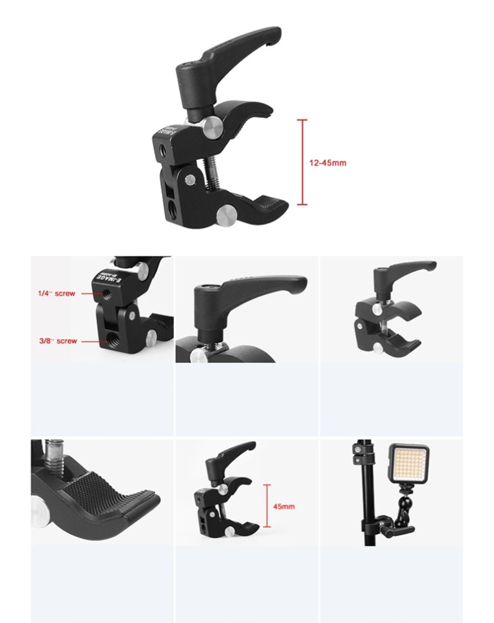 E-IMAGE EI-A05M Micro Clamp Держатель-зажим
