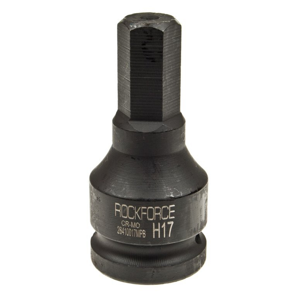 Головка-бита 17мм 3/4" 6-гранная ударная L=79мм ROCKFORCE RF-26410017MPB