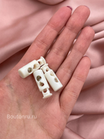 Фиксатор белый для шнура цилиндр
