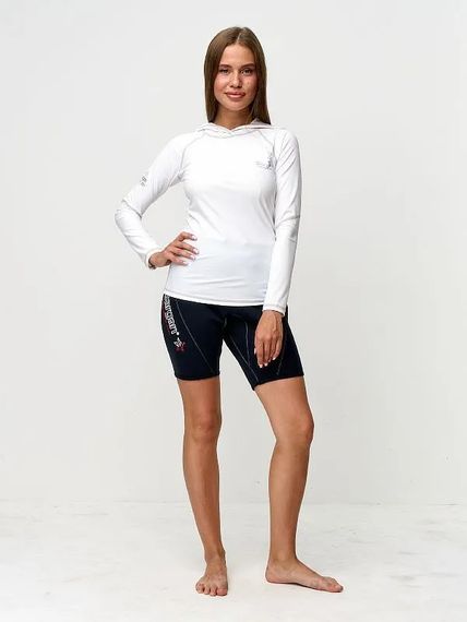 Футболка рашгард лонгслив Sargan Агидель Худи UPF 50+ белый