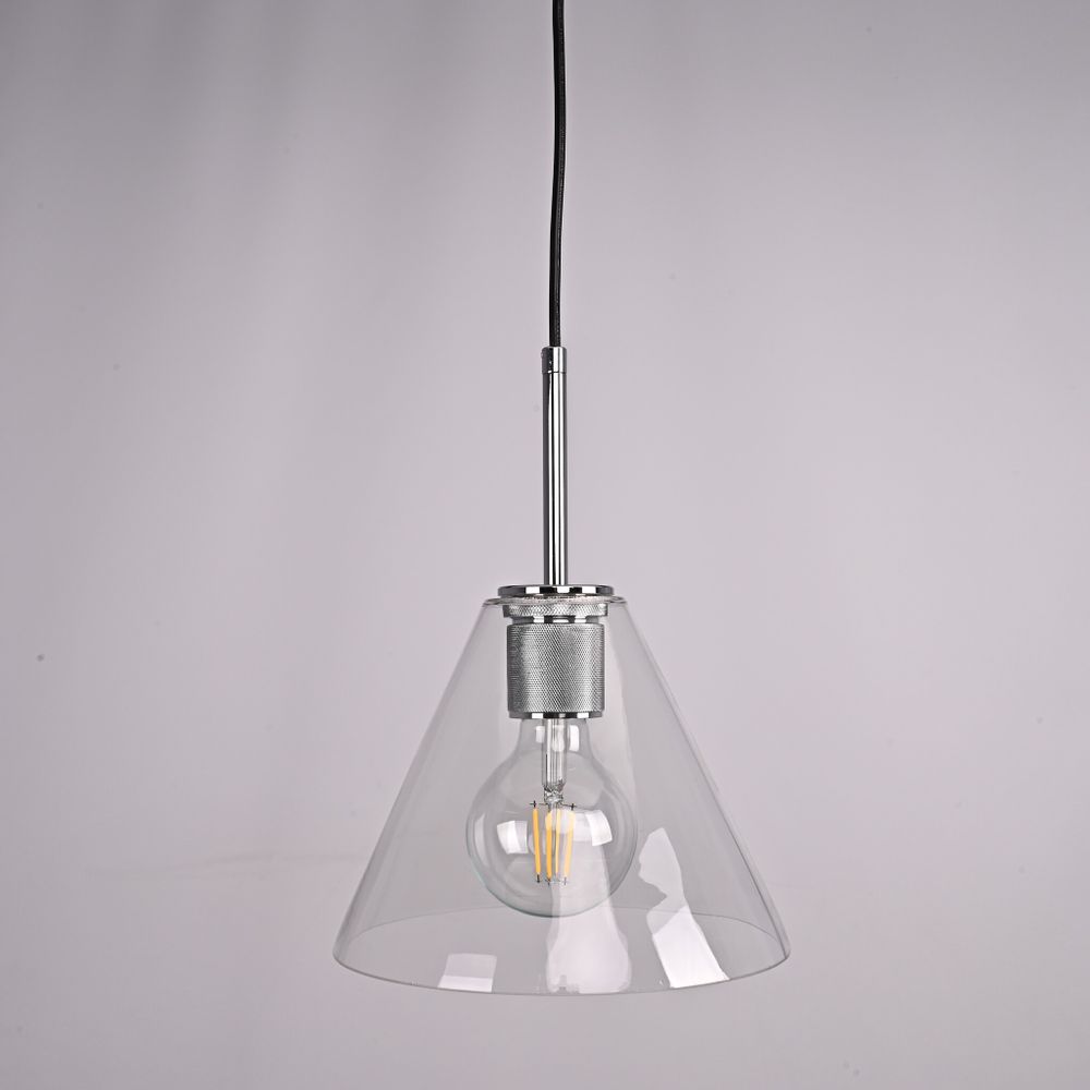 Подвесной светильник RH Utilitaire Funnel Pendant Silver