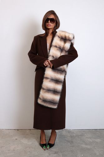 Пальто приталенное шоколад