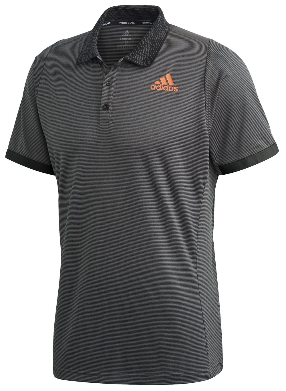 Мужское поло теннисное Adidas M Freelift Polo Primeblue - grey six/true orange