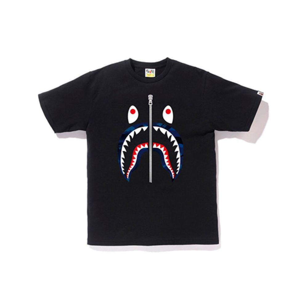 A BATHING APE Gradation Camo Shark Tee T