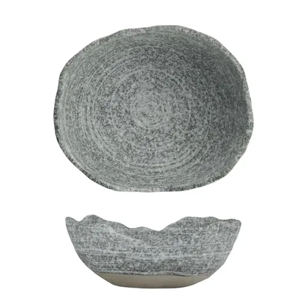 Салатник 290 мл 17*14 см h6,5 см Wave Up Stone Crush Untouched Taiga P.L. [1]