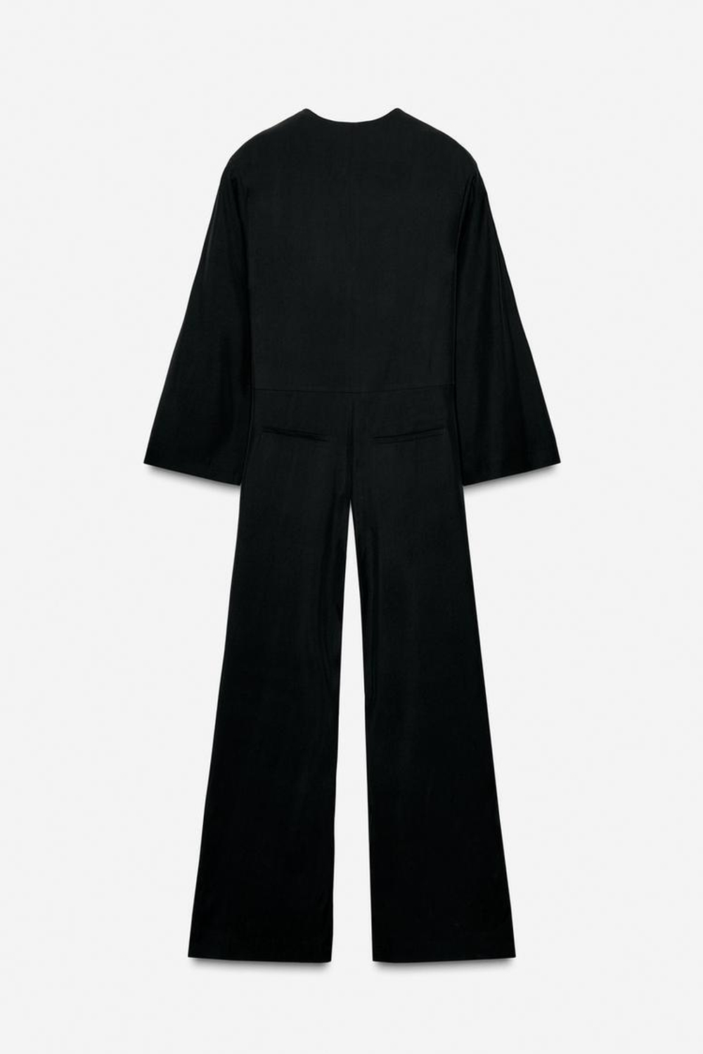 ZARA КОМБИНЕЗОН С ДЛИННЫМИ РУКАВАМИ, ЧЕРНЫЙ