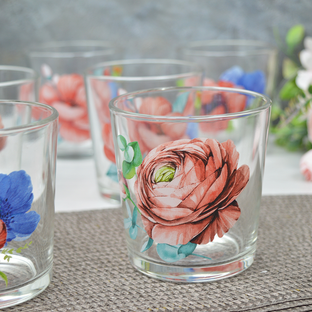 Набор стаканов "Анемоны" 6шт 250мл (низкие)